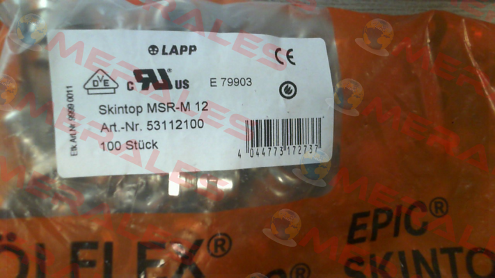 P/N: 53112100, Type: MSR-M Lapp Kabel