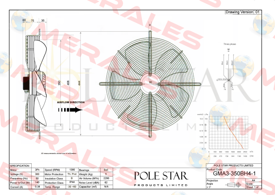 GMA3-350BH4-1 Pole Star