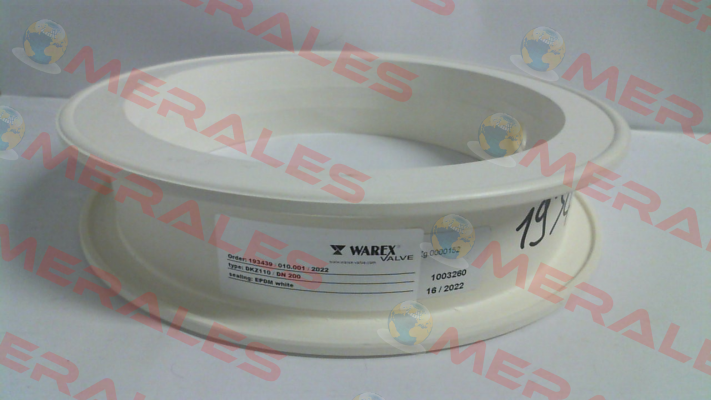 WX6000 / sealing element of EPDM white suitable for DKZ110 DN 200 Warex