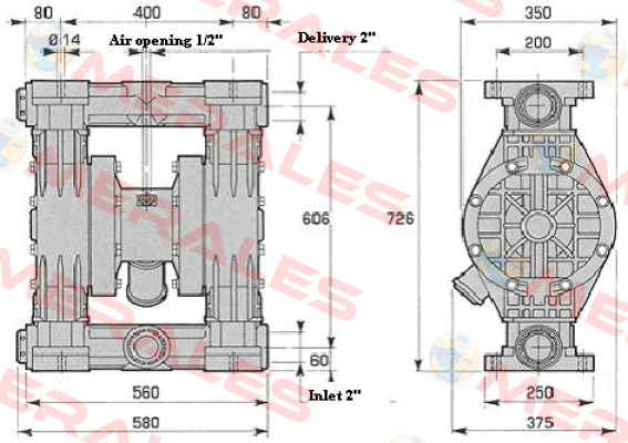 CENTRAL BODY FOR PUMP 502  Debem