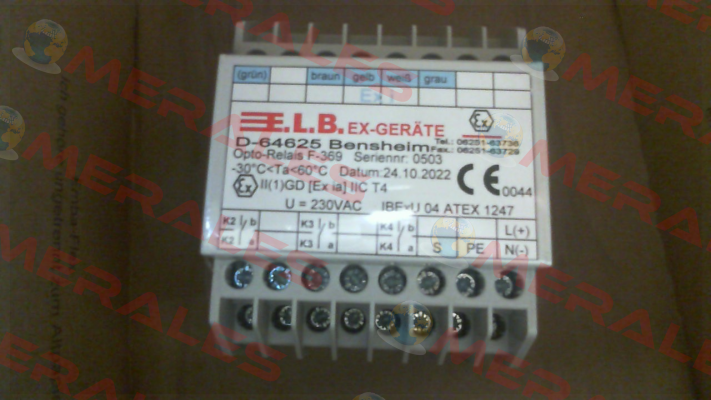 F-369/230/3400 E.L.B Ex Gerate