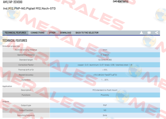 AM1/AP-2CVE80 Micro Detectors / Diell