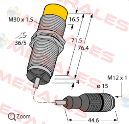 NICS-M30-IOL2P8-0,3-RKC4.4T Turck