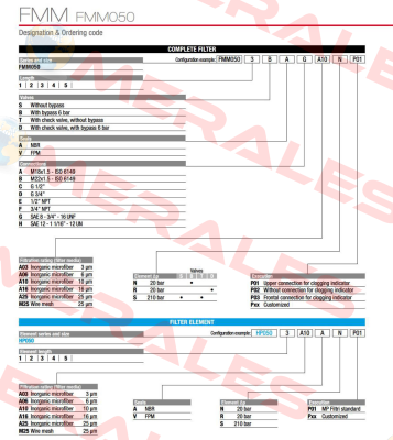 FMM-050-2-B-A-C-A16-N-P01 MP Filtri