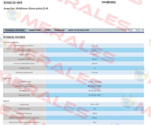 BX10SR/0A-HB79 Micro Detectors / Diell