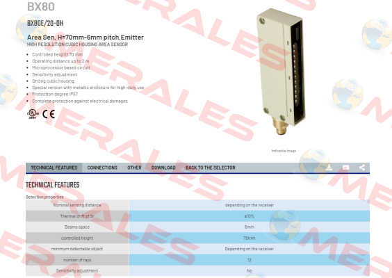 BX80E/20-0H Micro Detectors / Diell