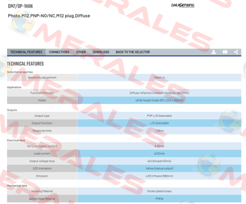 DM7/0P-1HAN Micro Detectors / Diell