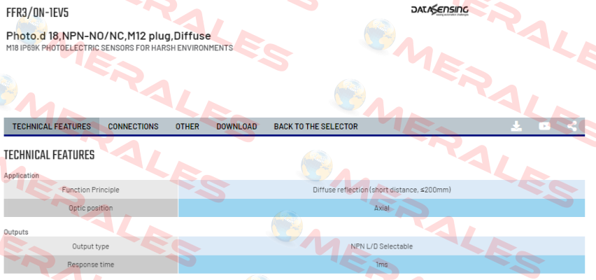 FFR3/0N-1EV5 Micro Detectors / Diell