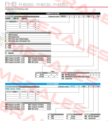 FHB-065-3-B-A-F1-A25-N-P01 MP Filtri