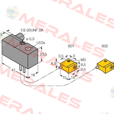 NI2-Q9.5-ADZ32-0.1-FSB5.4X4/S304 Turck