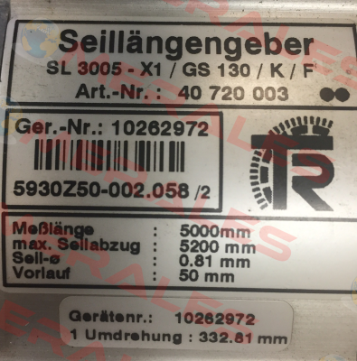 SL3005/GS130  FSG Fernsteuergeräte