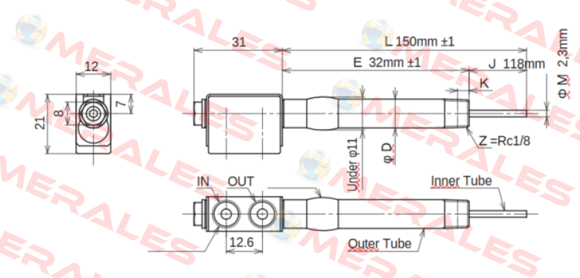 JC-KRM-10-L150-E32-J118-M2.3 Ahresty-tec