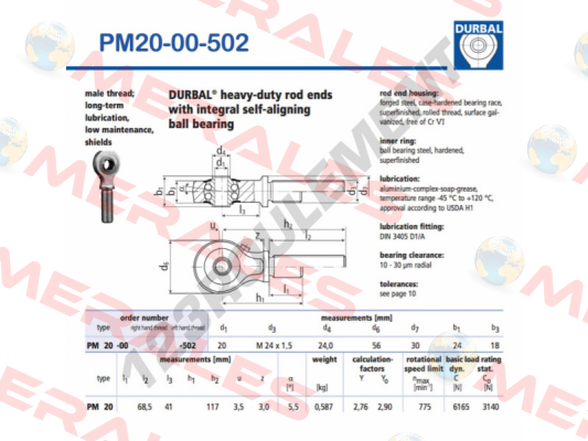 PM 20-00-502 Durbal