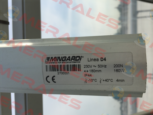 LINEA D 4   Mingardi