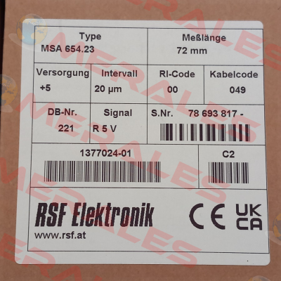 MSA654.23 Rsf Elektronik