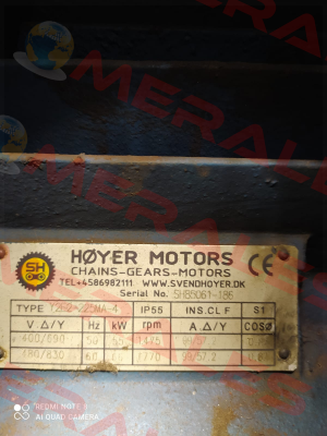 Y2E2-225MA-4 Hoyer Motors