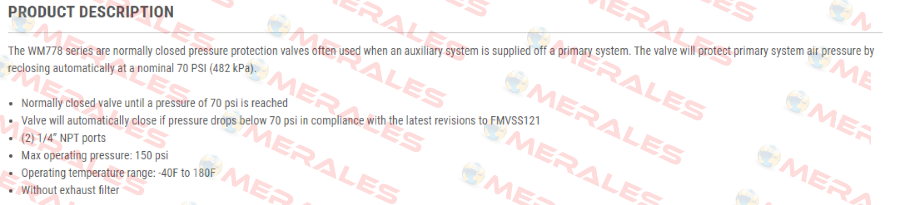 WM-778-A (118181) Williams Controls